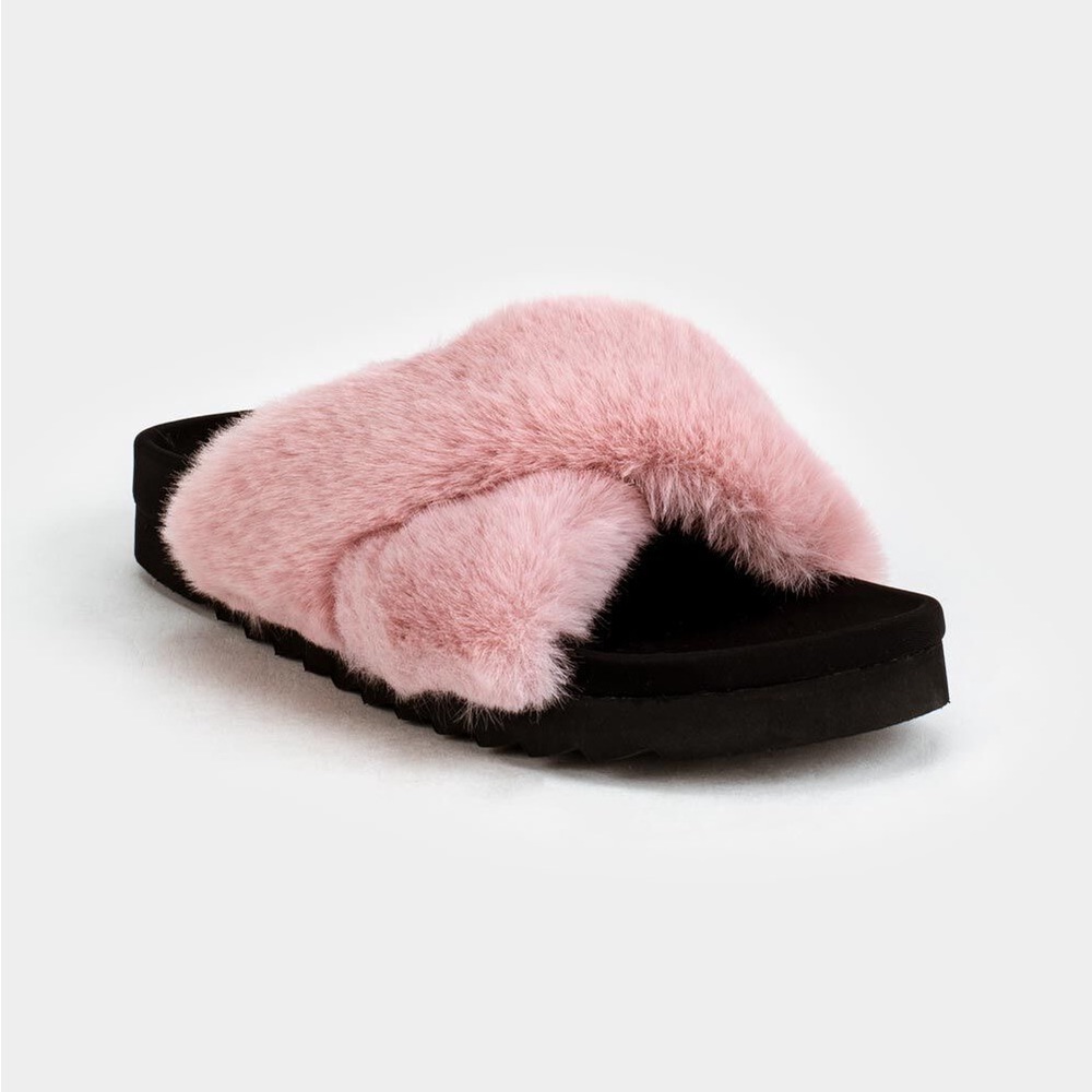 steve madden fur slides